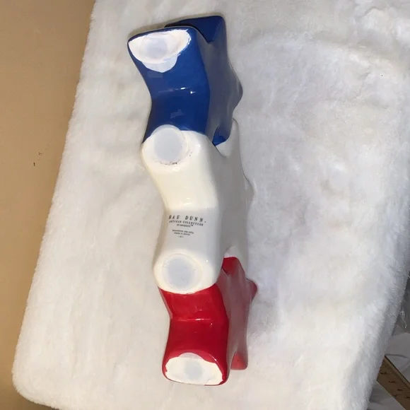 🪻 Rae Dunn Artisan Collection Red, White, Blue Star Decor America USA NWOT - Picture 7 of 9